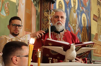 Бесједа Епископа Григорија на годишњем помену Влaдици Атанасију у Требињу